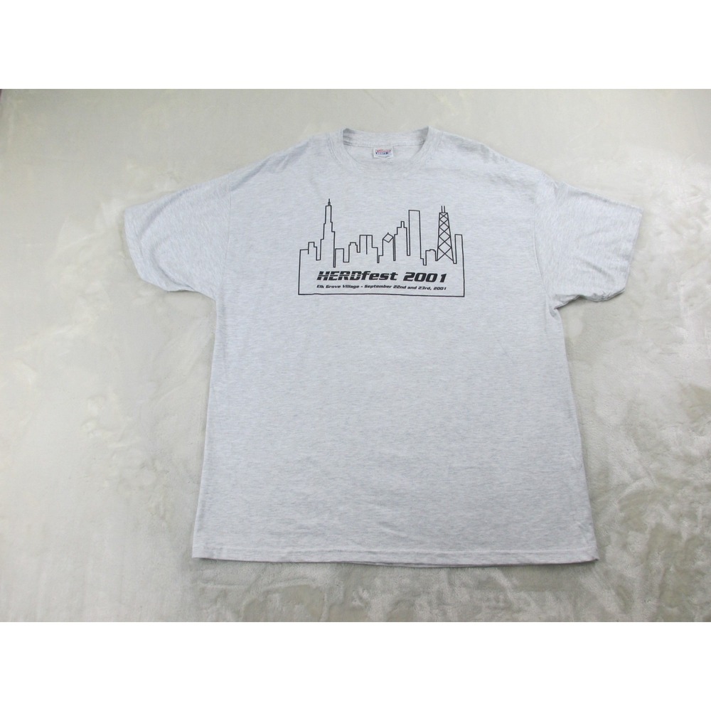 VINTAGE HERDFest 2001 Shirt Mens Extra Large Gray Cars Impala SS Enthusiasts*